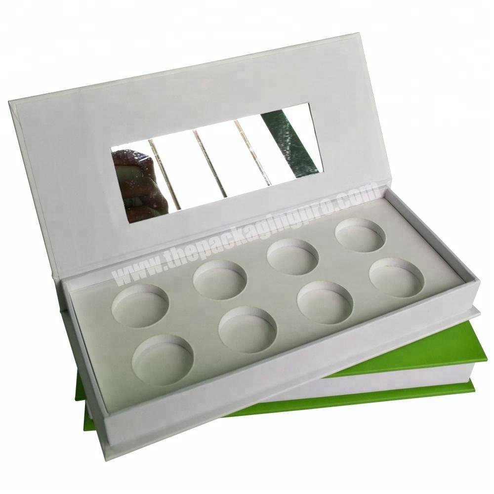 Custom empty paper cardboard palette box eyeshadow packaging