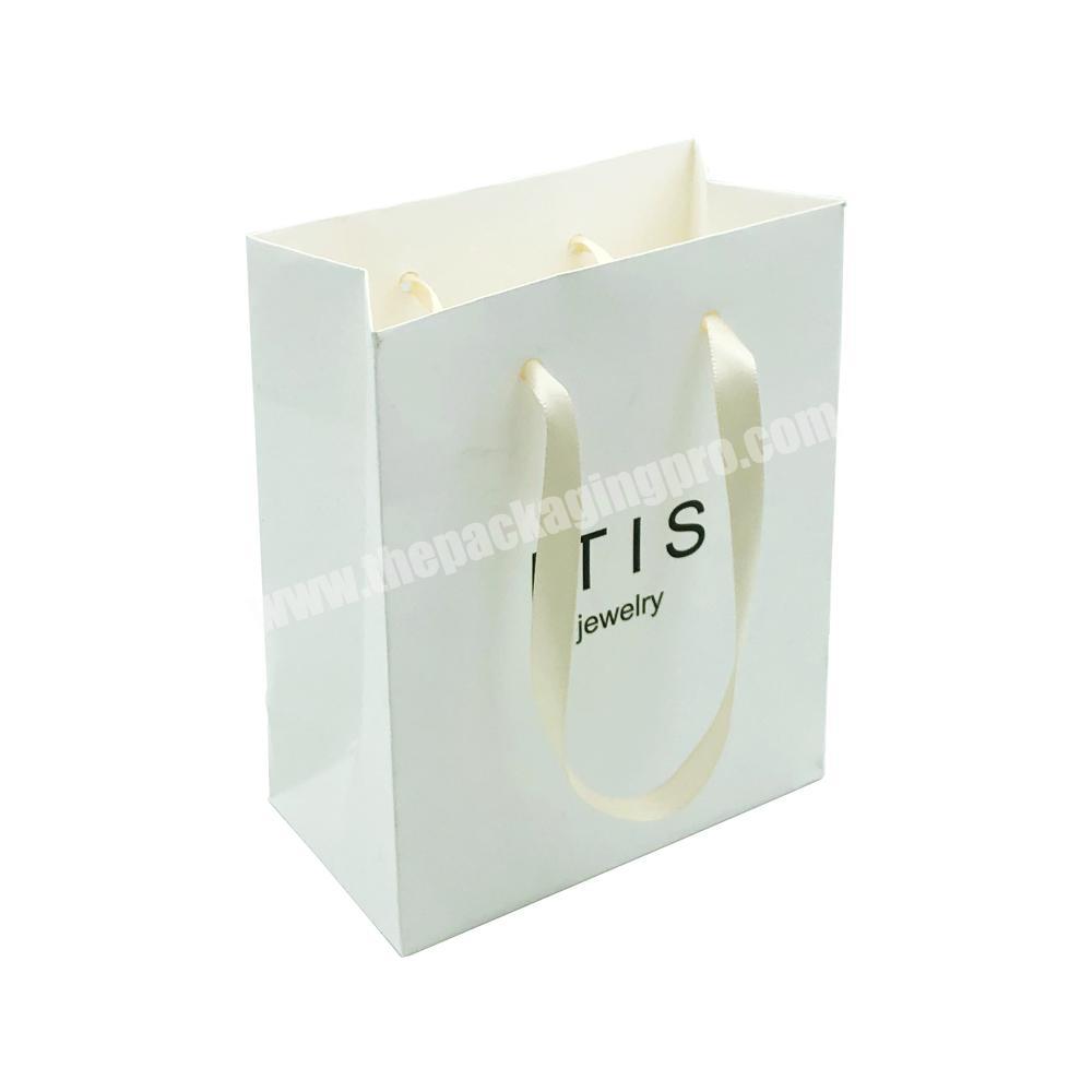 Custom logo luxury packaging gift jewelry paper bag