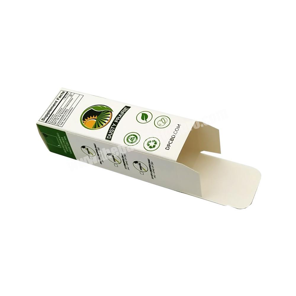 Custom logo paper carton gift storage packaging essential oil box