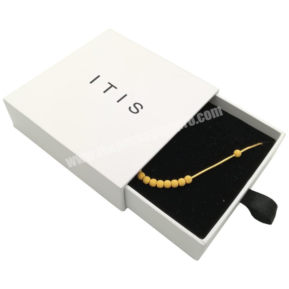 Custom logo paper luxury gift jewellery box packaging