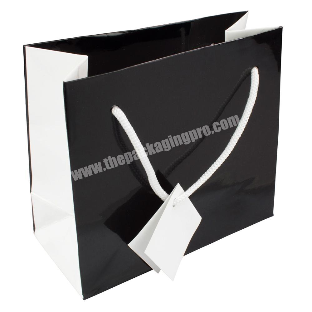 Custom logo printed luxury recycle kraft paper shopping bag