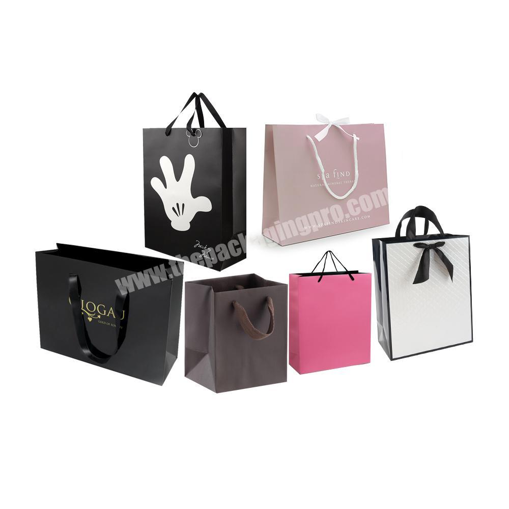 Custom packing shopping your own paper bags with logos