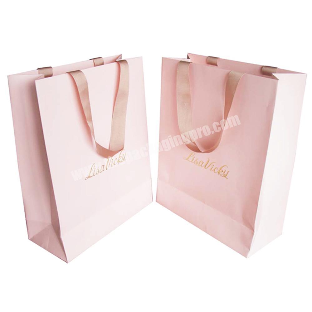 Custom print luxury shopping gift paper bag packaging