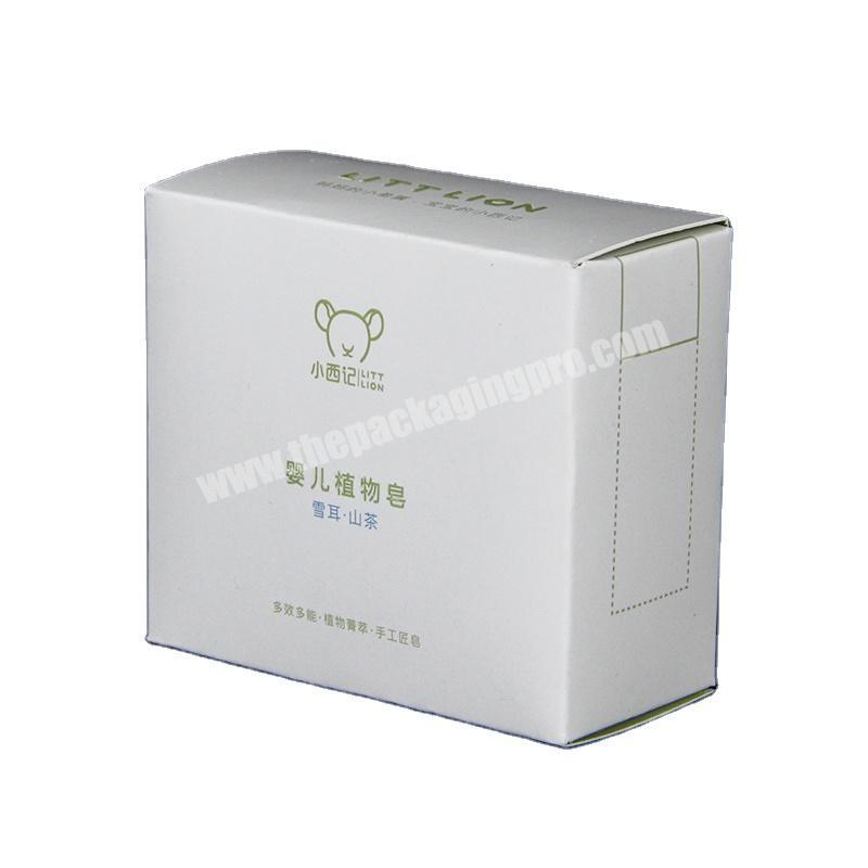 Customized Luxury Logo Black Folding Carton CMYK Offset Printing Paper Box bath Product Packaging Boxes