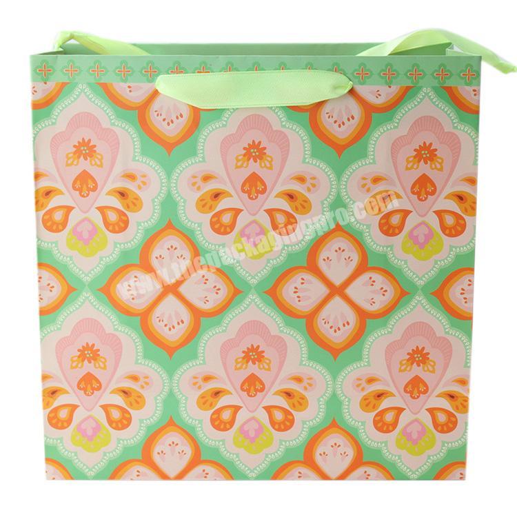 Timeless Floral Paper Gift Bags | Nashville Wraps