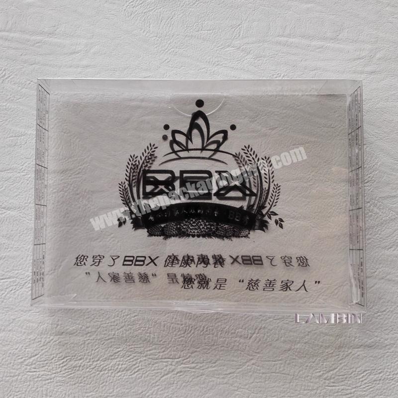 Factory Customize Transparent Pvc Package Box For Briefs