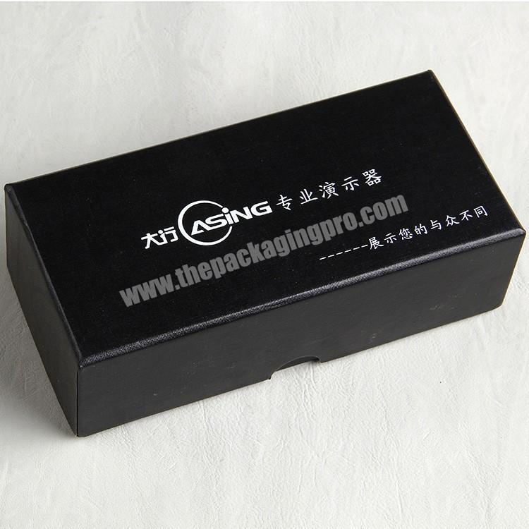 Factory Product Black Shinny Paper Packaging Box For Instruments Of Ivory Mouthpiece