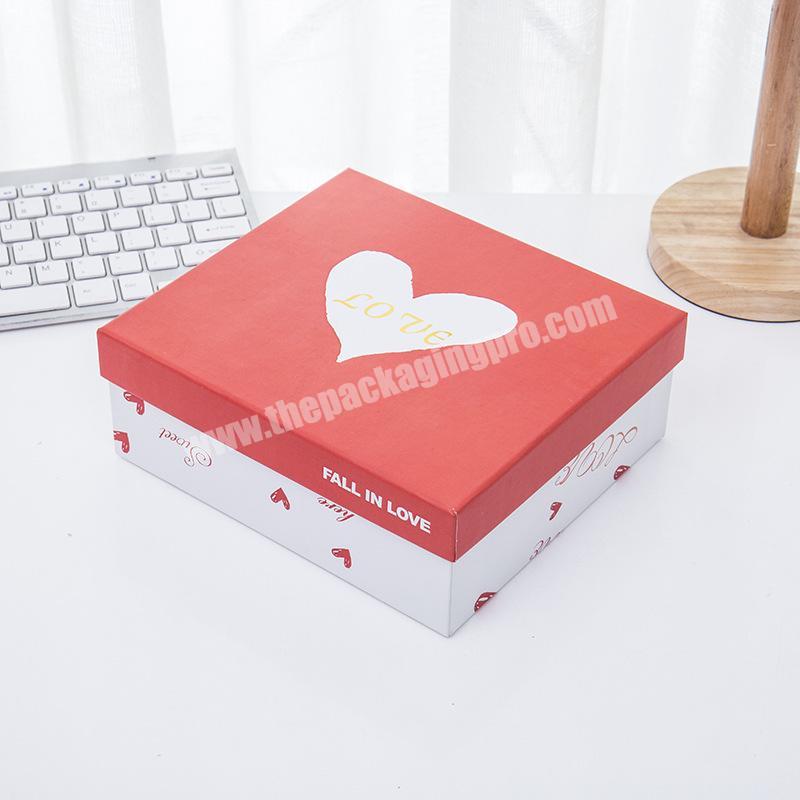 High Quality Custom Logo Rigid Cardboard Packaging Paper Wedding Gift Box