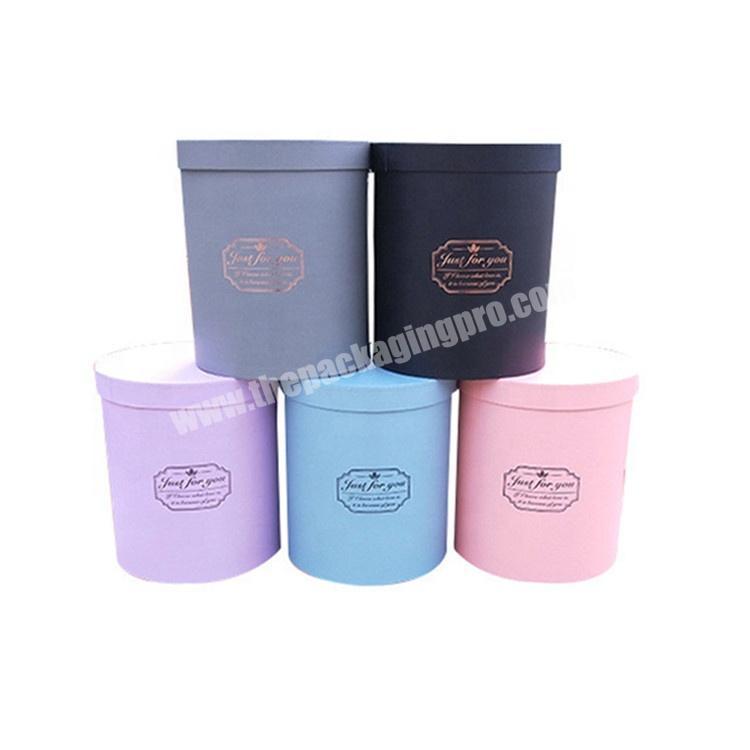 Hot sale wholesale paper round boxes for flowers