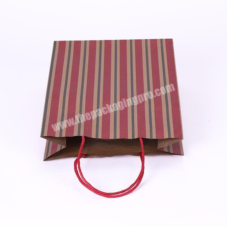 Wholesale Rectangle Kraft Paper Bags with Handle 