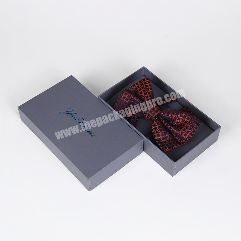 Luxury Best Gift Men Bow Tie Paper Packaging Box for Tie and necktie gift box