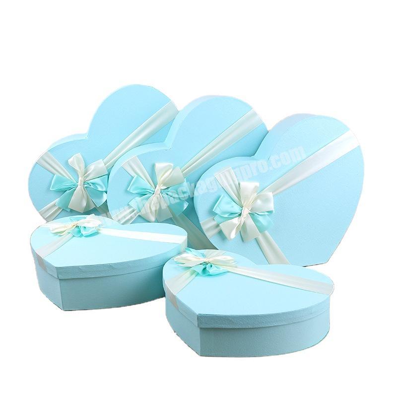 Manufacturers supply 5 sets of big love gift box, Valentine's Day flower gift box with heart shape