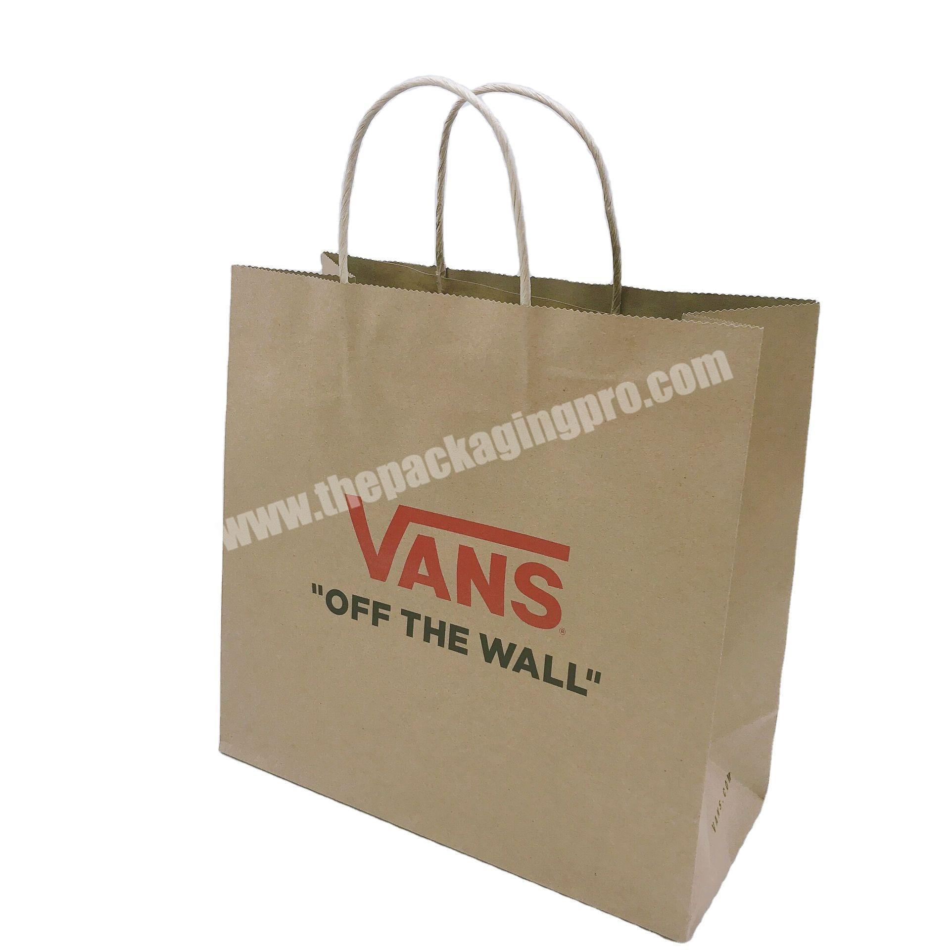 New Products Recyclable Supermarket Kraft Paper Bag With Your Own Logo