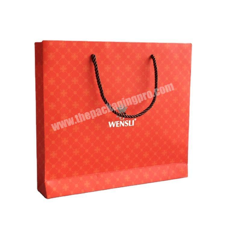 New Style Rope Handle Custom Printed Paper Carrier Bag With Personalization Logo