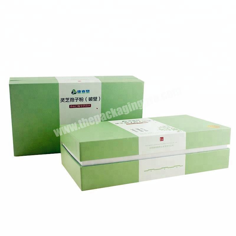New Stylish Custom Embossed Logo Medicine Paper Packaging Box With Lid