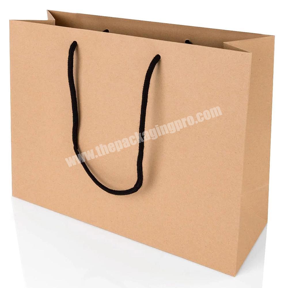 Recycled craft packaging shopping kraft brown paper bag