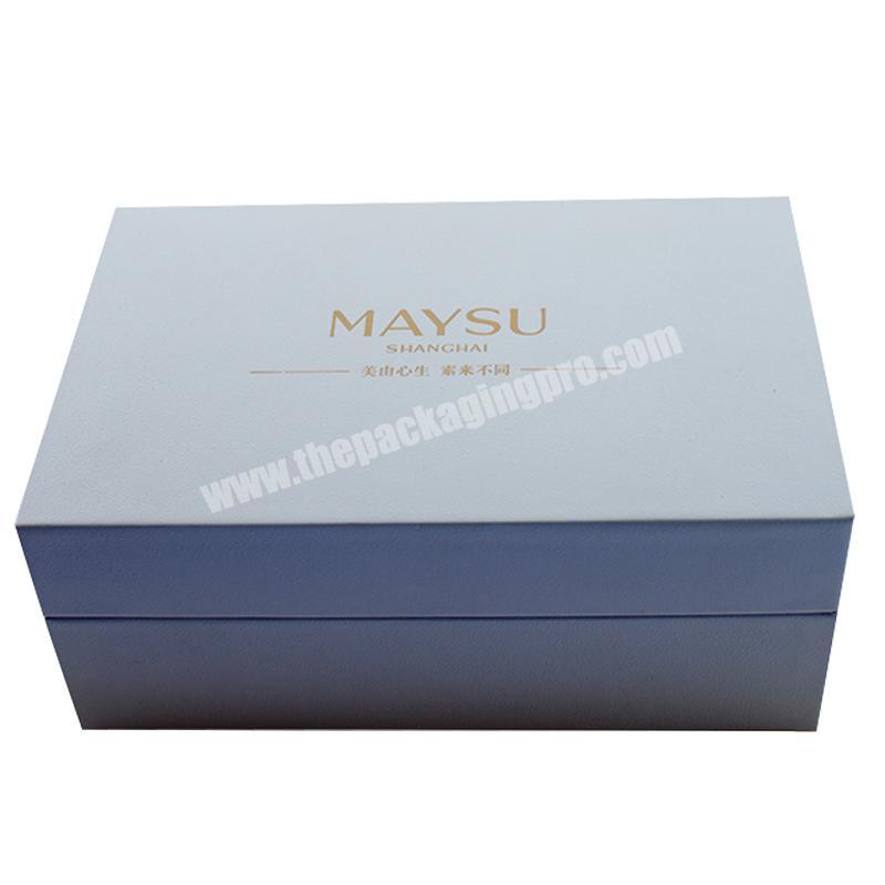 Top Quality Stamping Gold Gift White Packing Box