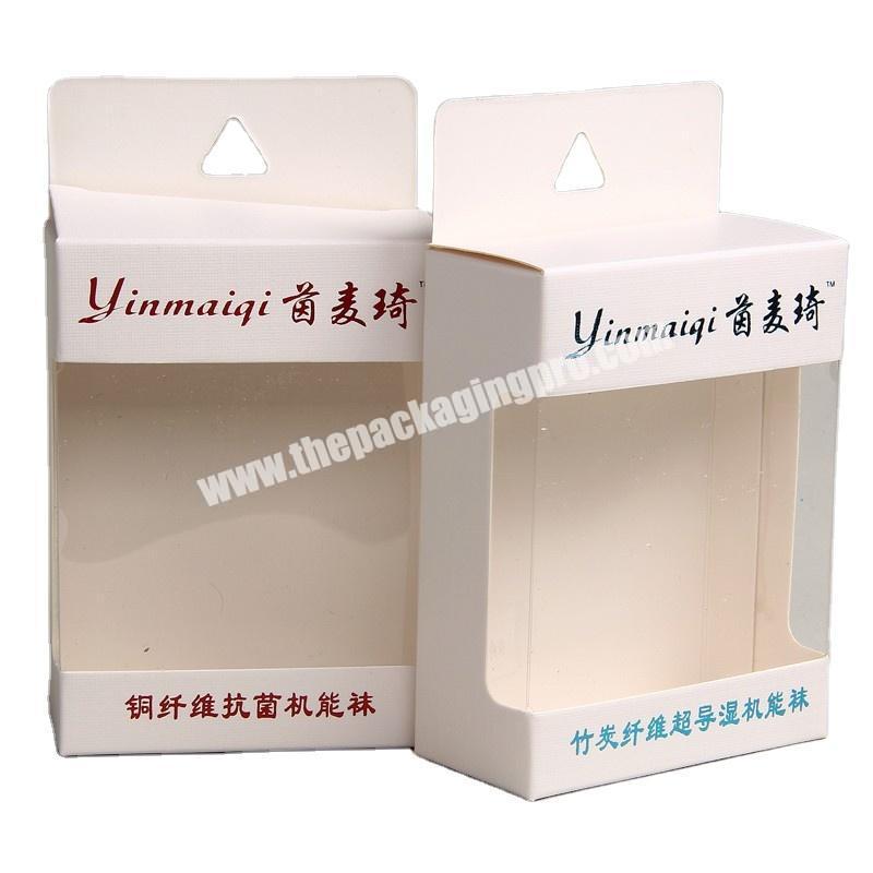 Wholesale Clear Frame Cotton Anti-bacteria Socks Paper Box With Window