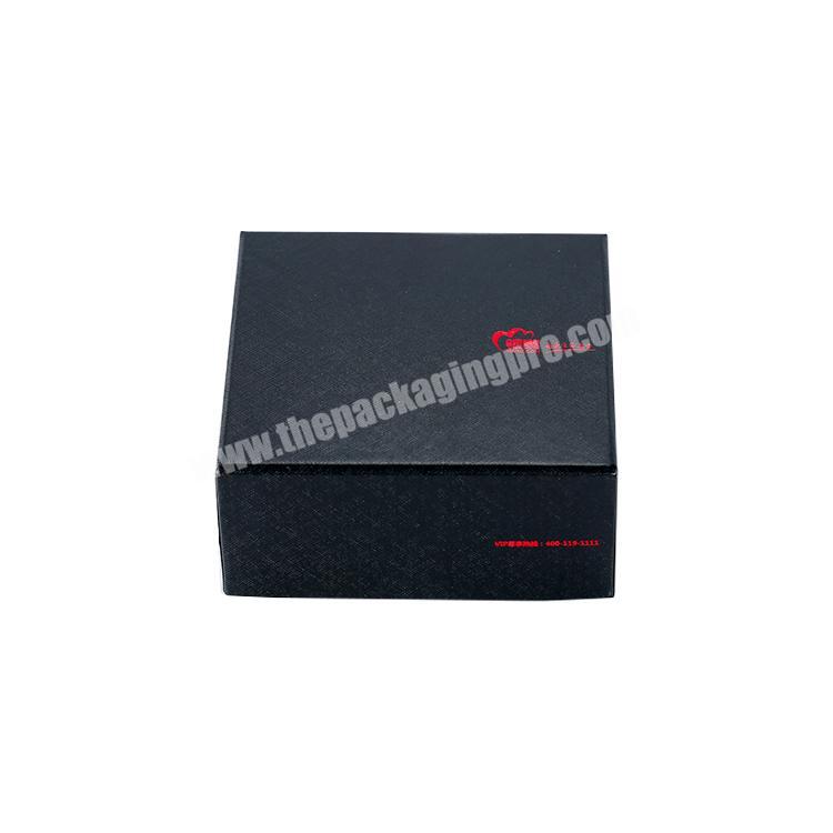 Wholesale Customized Black Paper Board Fashion Specialty Paper Gift Packaging Boxes