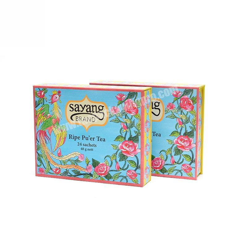 Wholesale Full color printing recycling large paper packaging box ,paper cartoon box for Tea