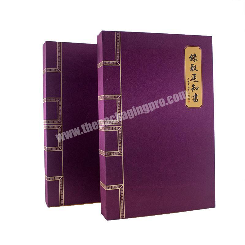 Wholesale Printed Luxury Book Shape Special Design Custom Paper Packaging Box