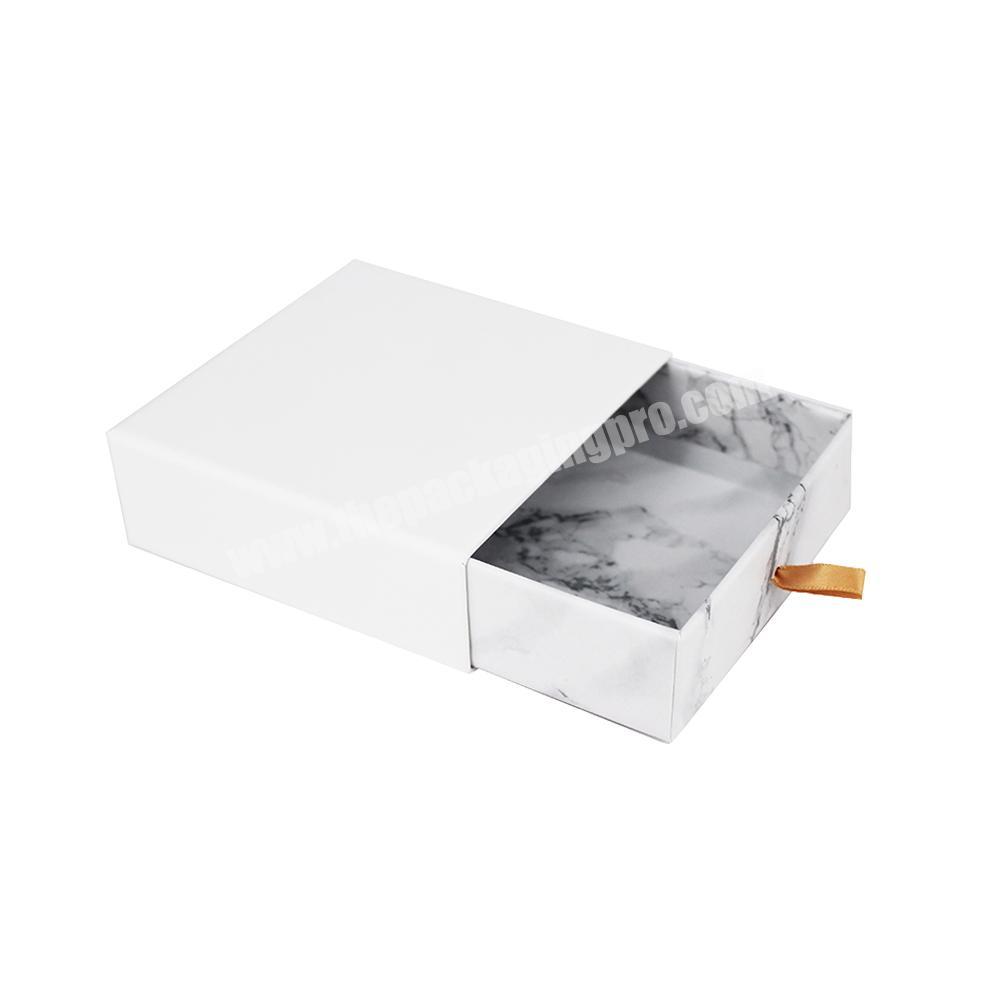 Wholesale cardboard gift packaging marble jewelry box