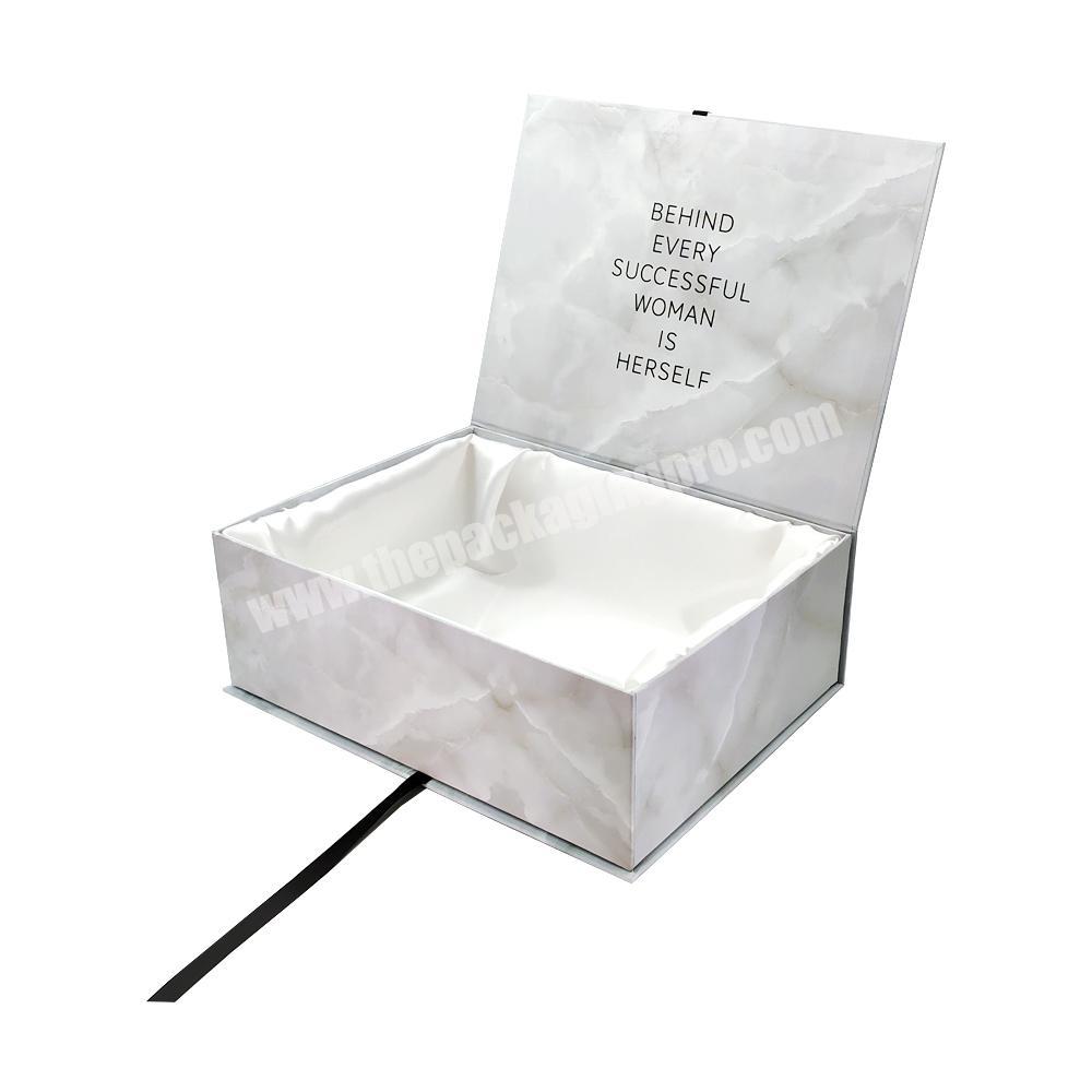 Wholesale luxury magnetic custom logo packaging wig box