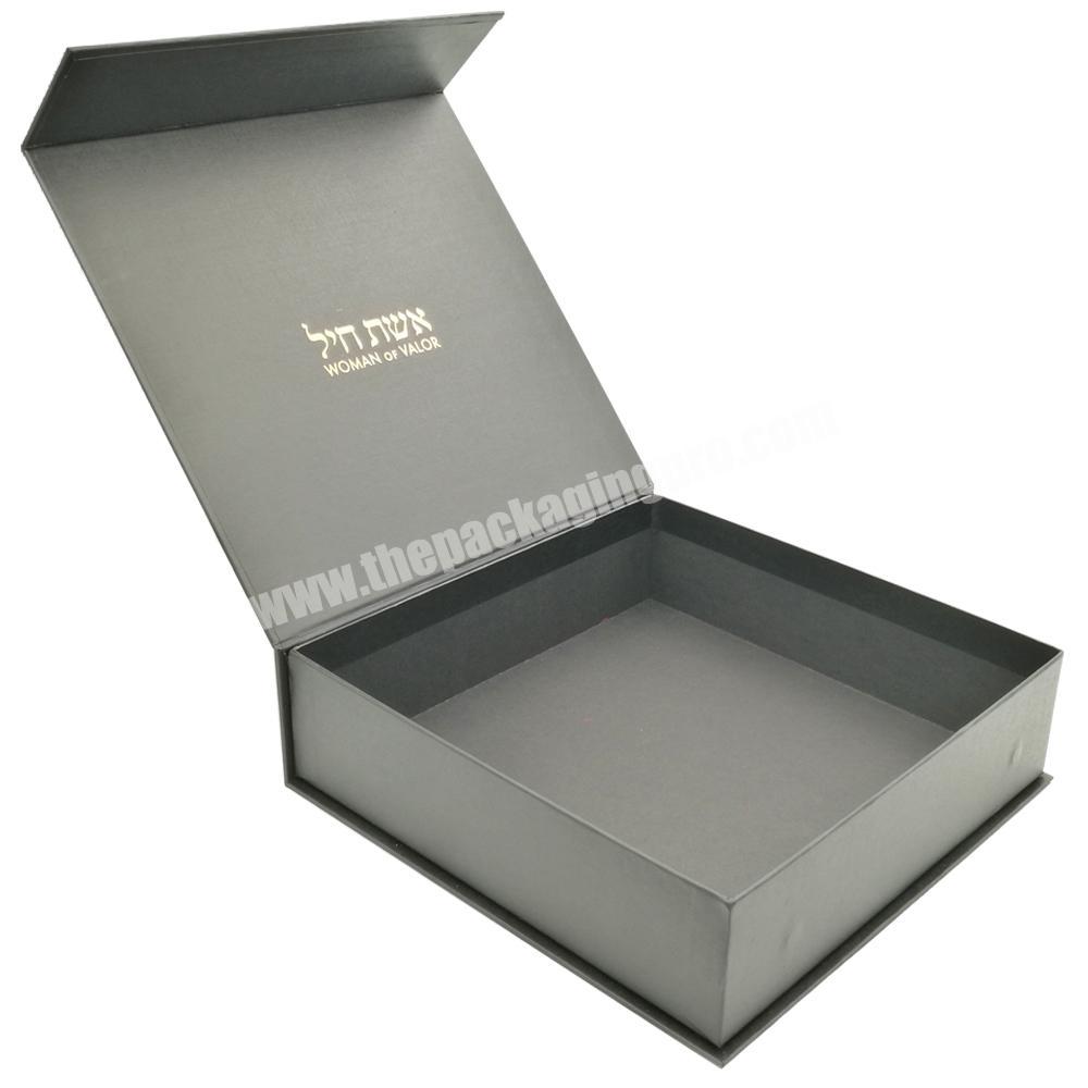 Wholesale ribbon luxury paper closure magnetic gift box