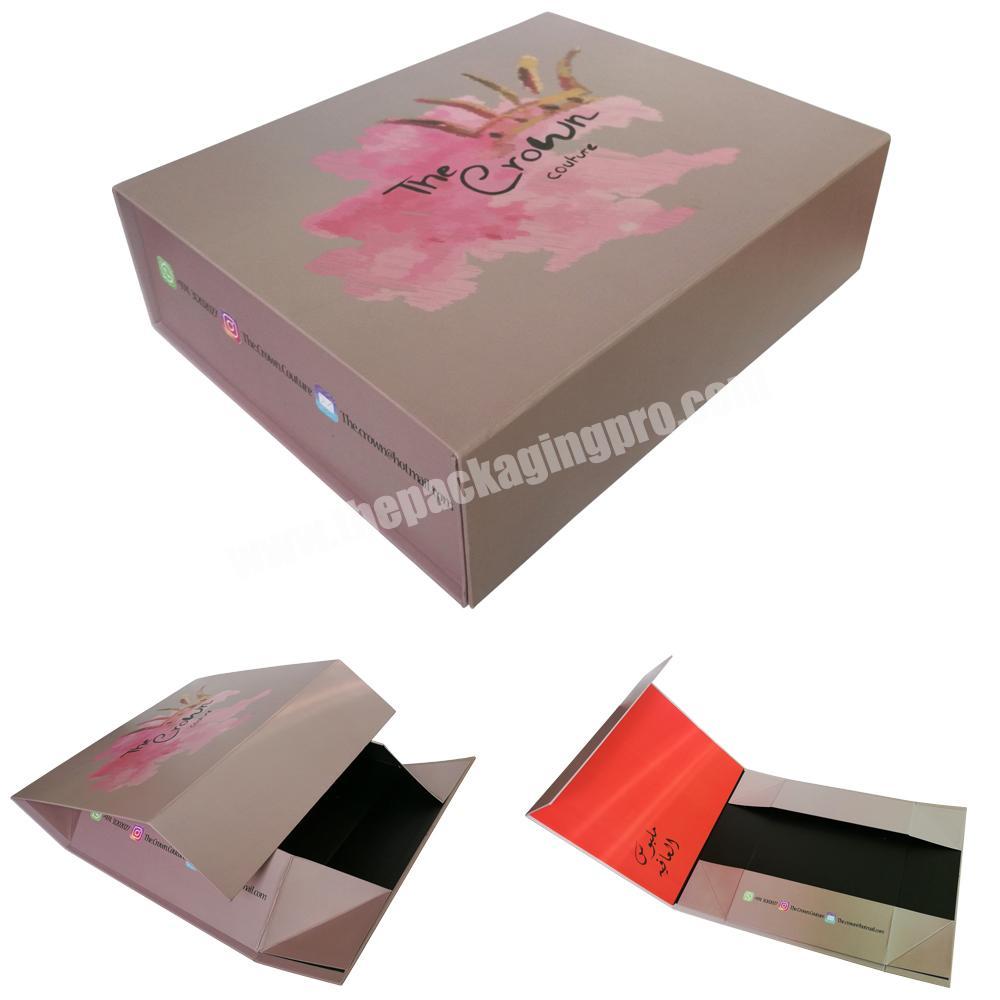 custom gift magnetic folding board storage foldable box