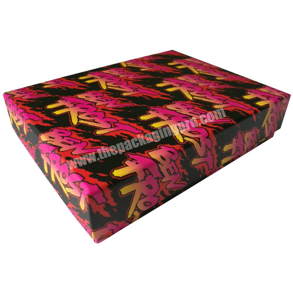 custom printing red and black hair packaging box company from China