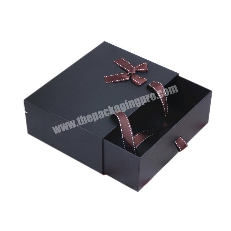 luxury Custom logo paper  board  box black,big paper box for gift