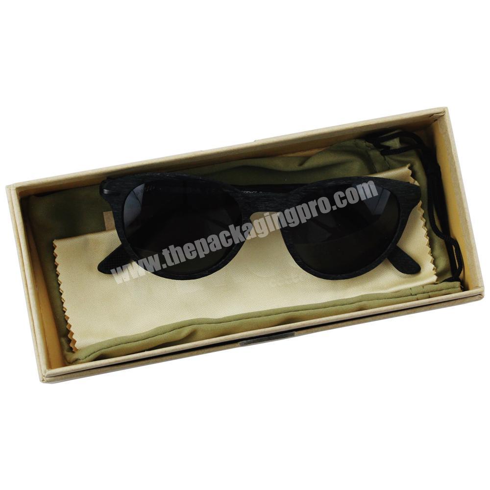 white printing book shape design for sunglasses paper packaging box