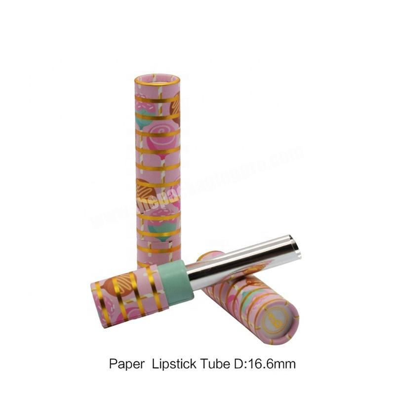 0.3oz kraft lip balm paper tube packaging