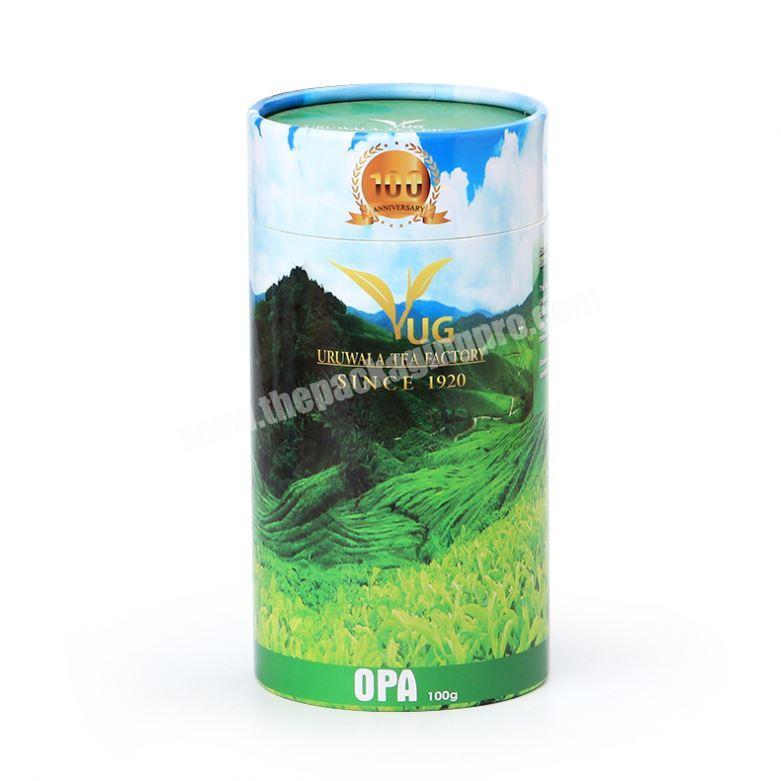 100% Biodegradable Food Grade Ceylon Tea Packaging Paper Cans