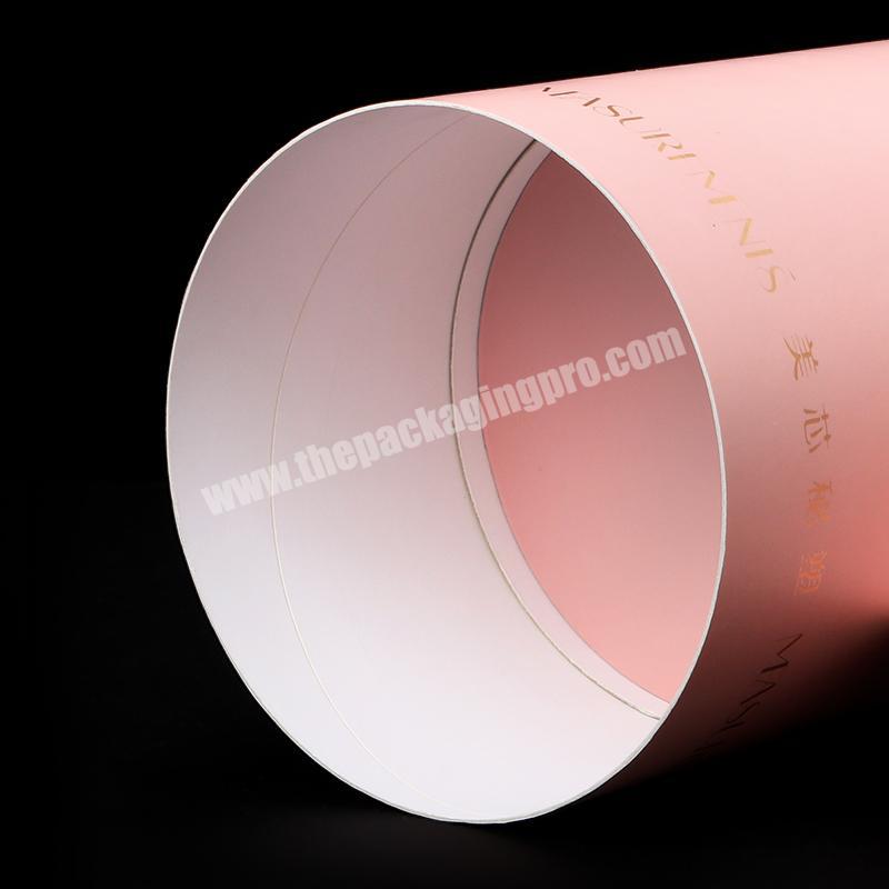 Luxury Rigid Recyclable Candle Packaging Round Paper Boxes cylinder product packaging cylinder