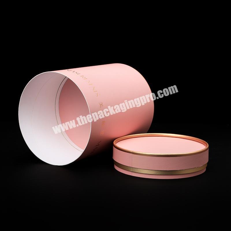 100% Recycled Material Custom Candle Paper round tube Packaging