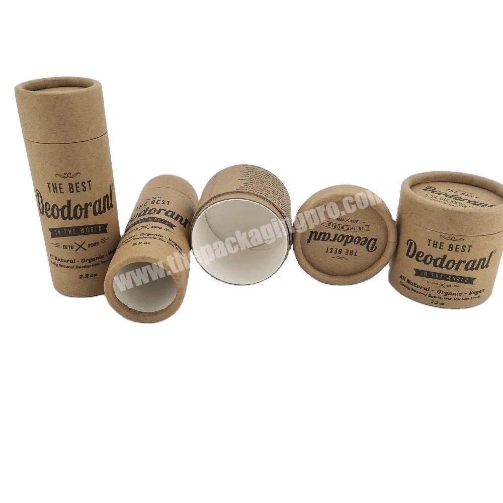 100% kraft paper tube cosmetic wine bottle packaging custom printed paper tube