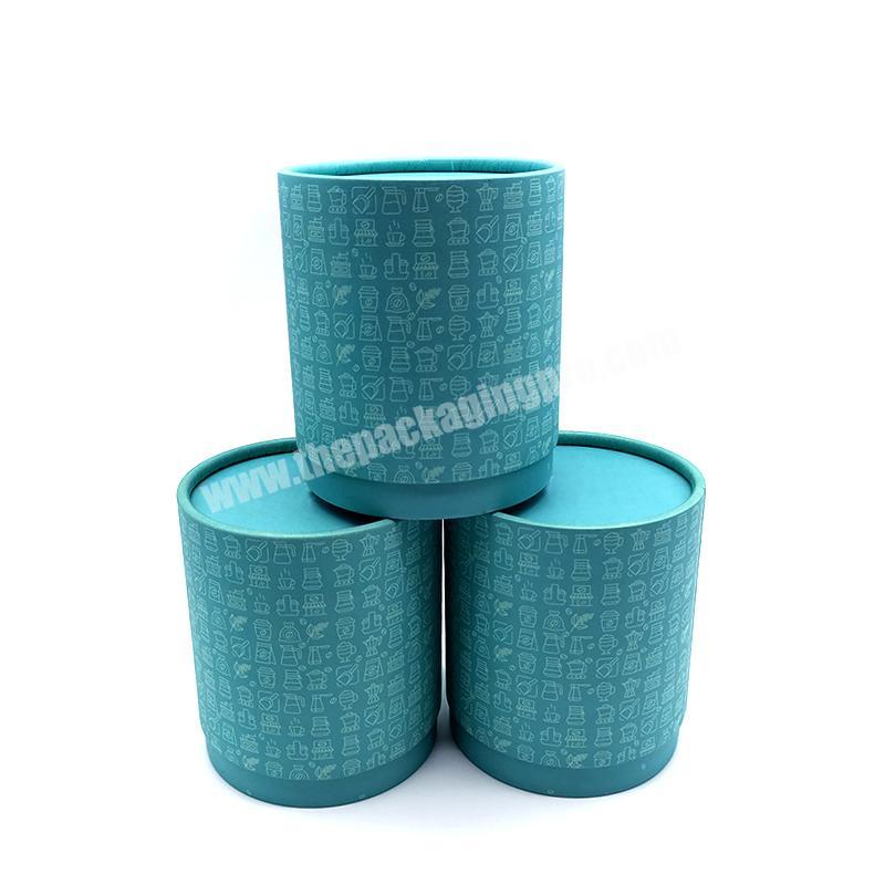 100% recycled material eco candle paper tube packaging