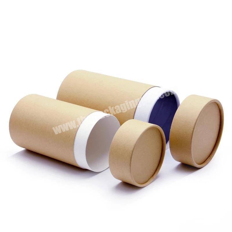 100pcs 50g 30g 80g100gTea Packaging Tube Drawing Tube Wrapping Packaging Wholesale Kraft Coffee Paper Tube Oil painting cylinder
