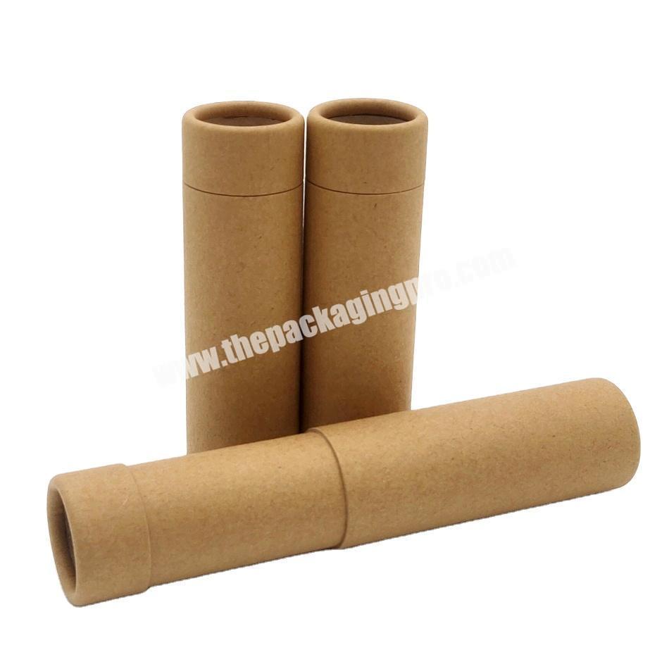 Eco Friendly paper tube packaging paper tube for solid perfume small round package box paper deodorant stick container