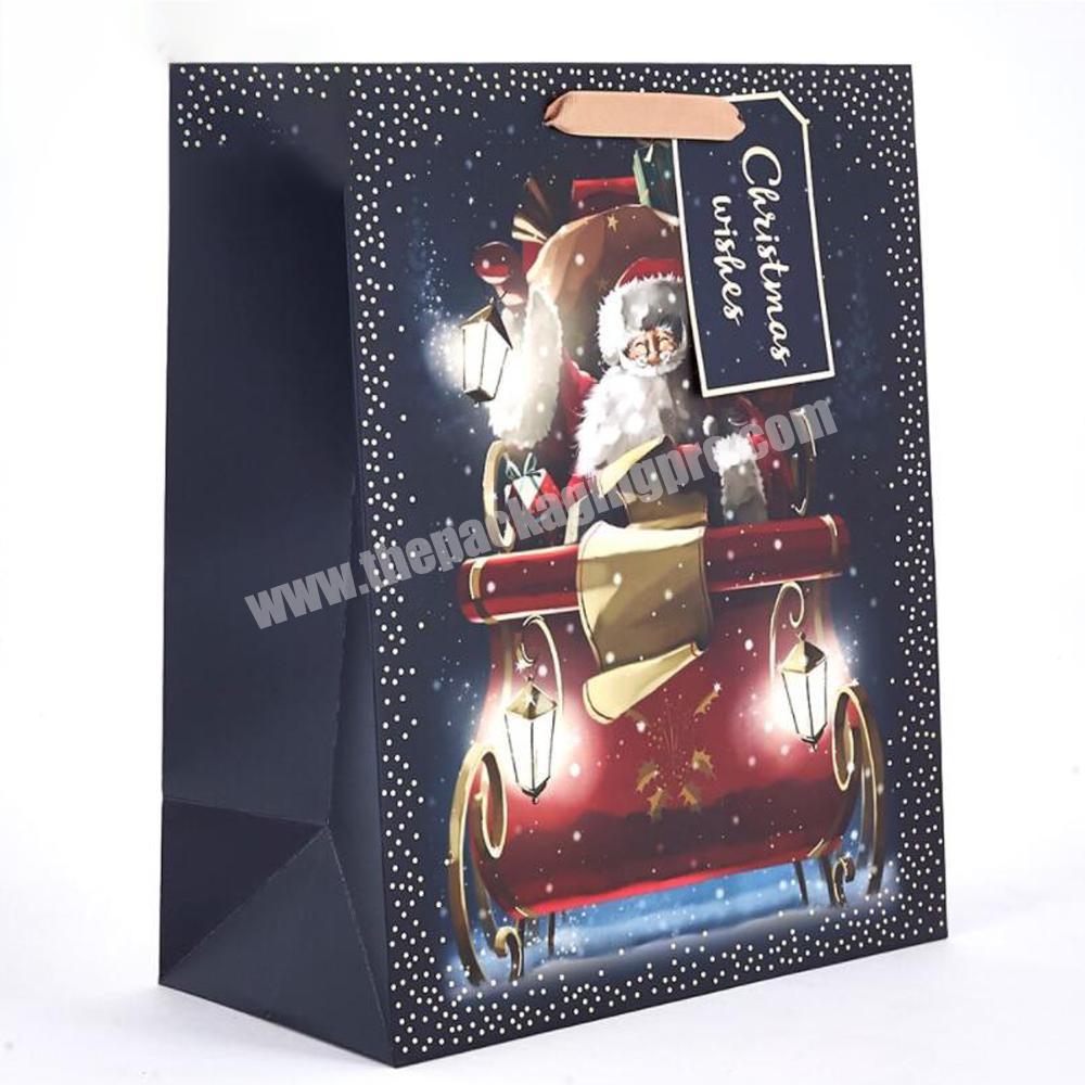 2020 China Manufactures Custom Logo Printed Luxury Wholesale christmas paperbag