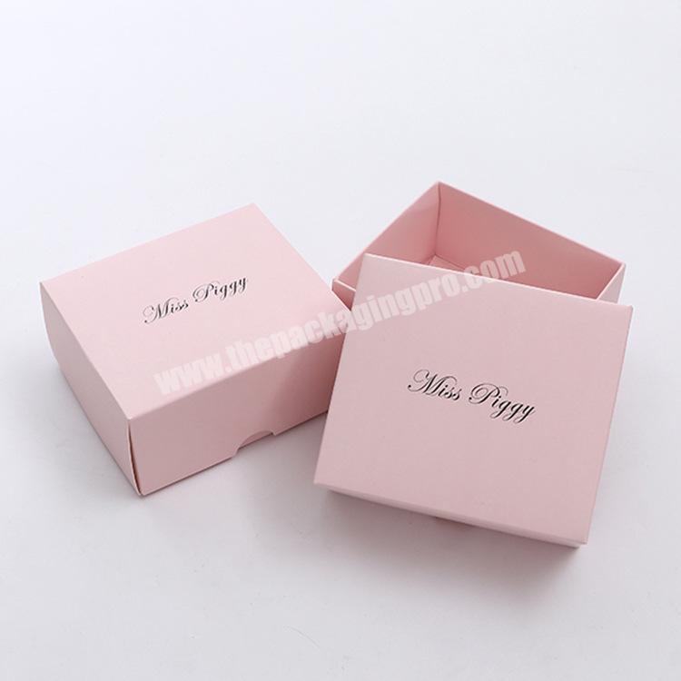 2020 jewellery Wholesale custom Jewelry Packaging pink folding small Paper cardboard Ring gift packing watch Box with printing