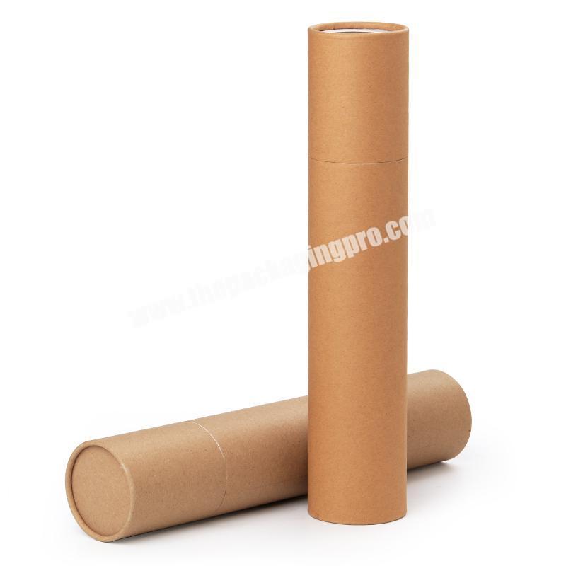2021 biodegradable kraft paper cylinder kraft paper tube candle paper tube packaging