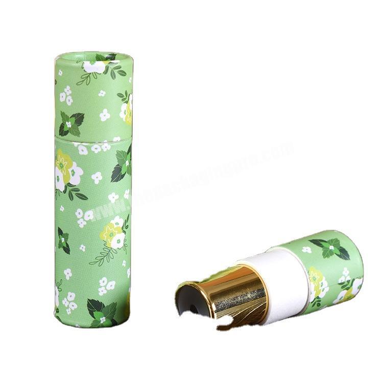 lipstick  packaging  Round Paper Lipstick Container Cosmetic Lipstick Tube Refillable Bottle