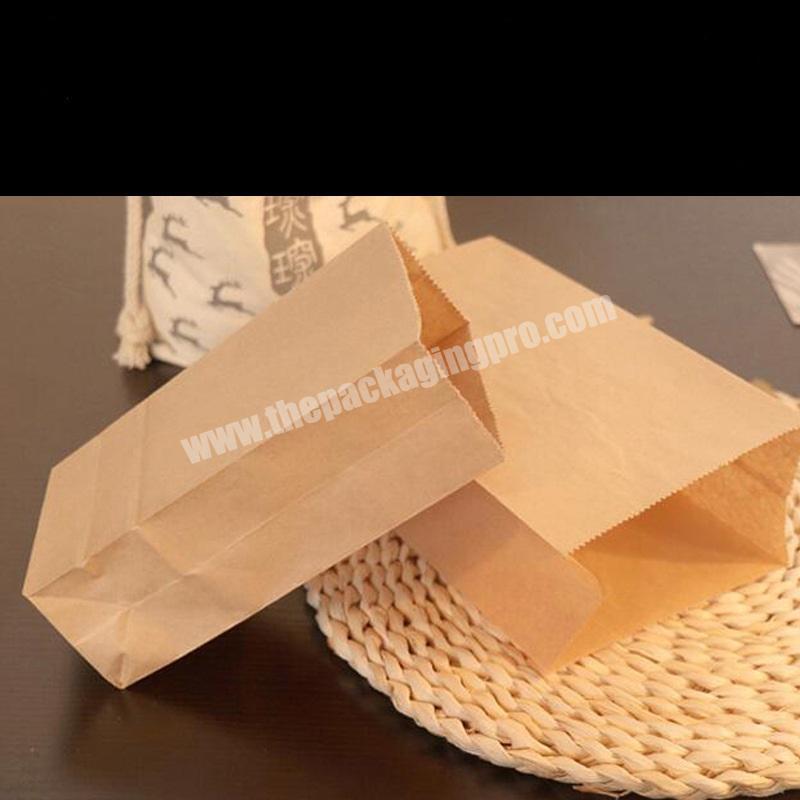 2021Factory Small Sizes Takeaway Fast Food Kraft Paper bag with Reasonable Price