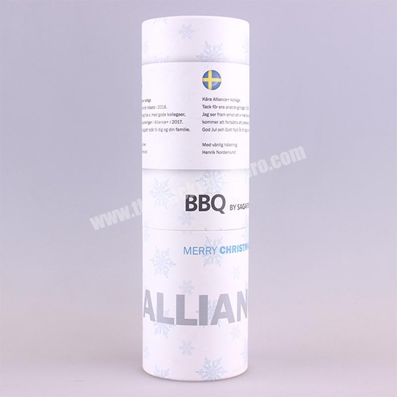 30ml 50ml cosmetic packaging recycled kraft White paper tube box