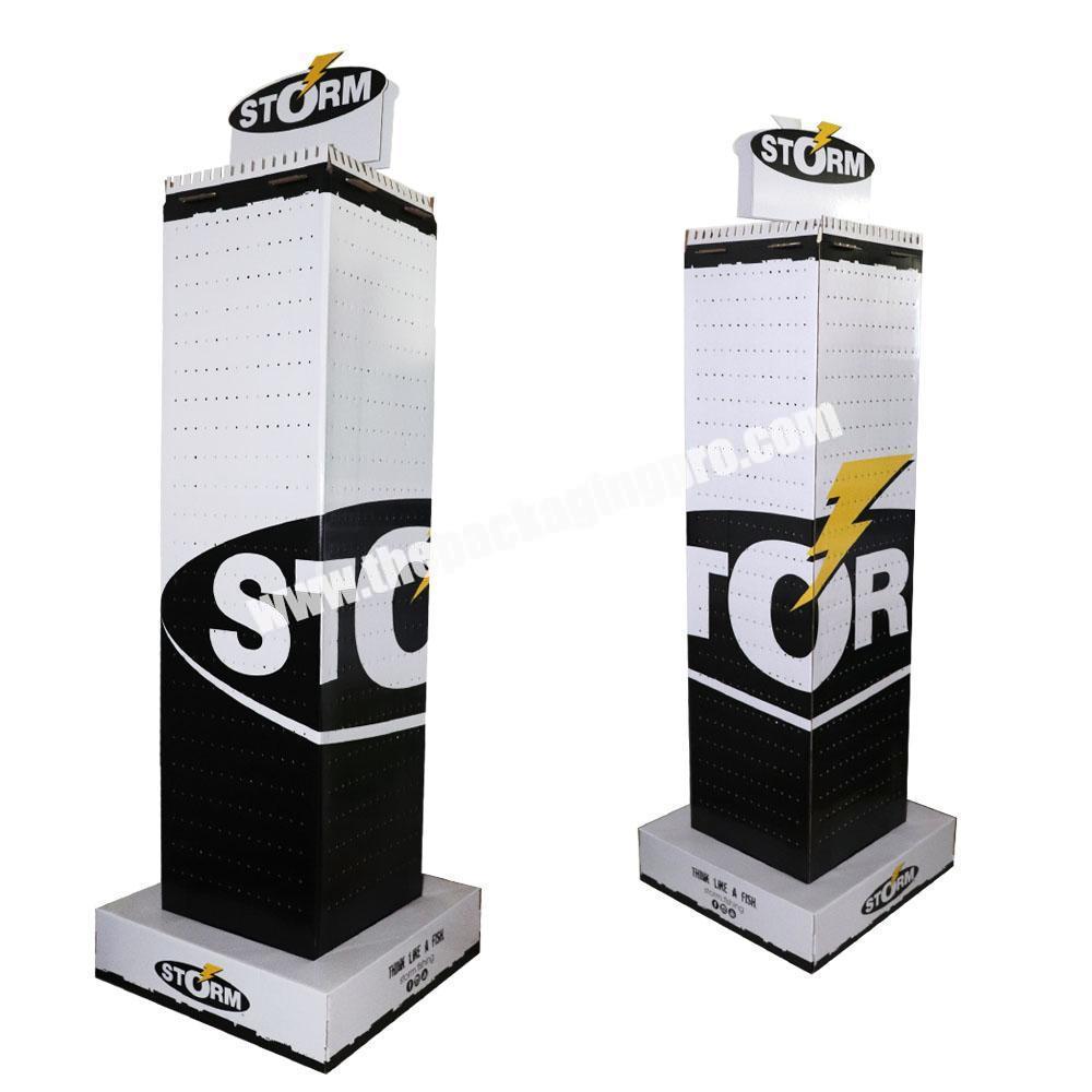 4 Sides Cstomized Cardboard Hook Display for Baby Toys/clothes Commercial Sectional Display Furniture Display or Promotion OEM