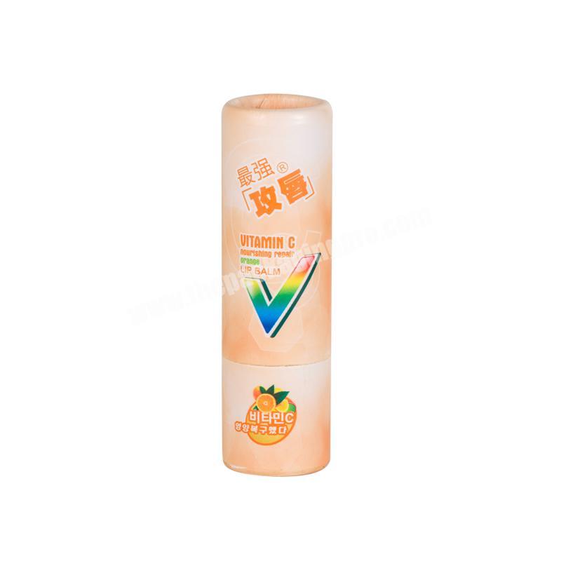 5g /5ml biodegradable Kraft paper tube lip balm packaging container Customizable logo