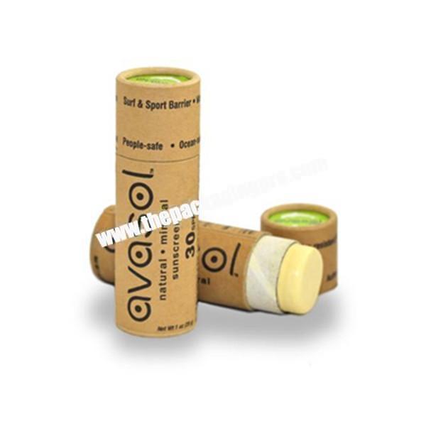 China manufacturer kraft paper push up paper tube for lipstick/deodorant Lip Balm Paper packaging tube wholesale