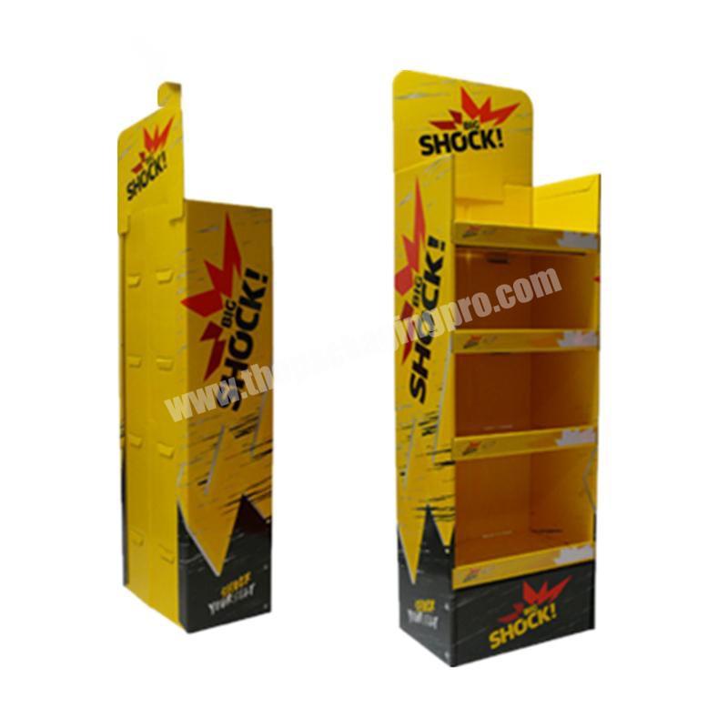 Advertising Custom Print Carton Floor Shelf Cardboard Display Stand